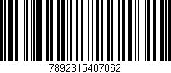 Código de barras (EAN, GTIN, SKU, ISBN): '7892315407062'