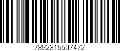 Código de barras (EAN, GTIN, SKU, ISBN): '7892315507472'