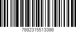 Código de barras (EAN, GTIN, SKU, ISBN): '7892315513398'