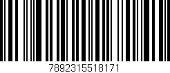 Código de barras (EAN, GTIN, SKU, ISBN): '7892315518171'