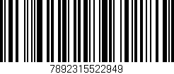 Código de barras (EAN, GTIN, SKU, ISBN): '7892315522949'