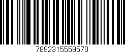 Código de barras (EAN, GTIN, SKU, ISBN): '7892315559570'