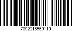 Código de barras (EAN, GTIN, SKU, ISBN): '7892315560118'