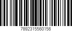 Código de barras (EAN, GTIN, SKU, ISBN): '7892315560156'