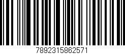 Código de barras (EAN, GTIN, SKU, ISBN): '7892315862571'