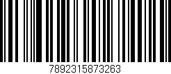 Código de barras (EAN, GTIN, SKU, ISBN): '7892315873263'