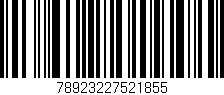 Código de barras (EAN, GTIN, SKU, ISBN): '78923227521855'