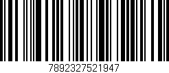 Código de barras (EAN, GTIN, SKU, ISBN): '7892327521947'
