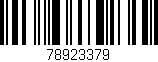 Código de barras (EAN, GTIN, SKU, ISBN): '78923379'