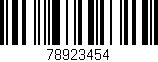 Código de barras (EAN, GTIN, SKU, ISBN): '78923454'