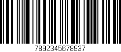Código de barras (EAN, GTIN, SKU, ISBN): '7892345678937'