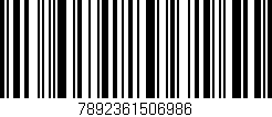 Código de barras (EAN, GTIN, SKU, ISBN): '7892361506986'