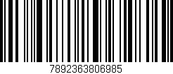 Código de barras (EAN, GTIN, SKU, ISBN): '7892363806985'