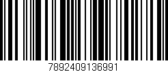 Código de barras (EAN, GTIN, SKU, ISBN): '7892409136991'