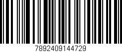 Código de barras (EAN, GTIN, SKU, ISBN): '7892409144729'