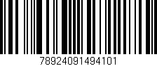 Código de barras (EAN, GTIN, SKU, ISBN): '78924091494101'