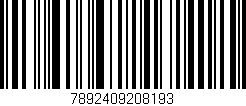 Código de barras (EAN, GTIN, SKU, ISBN): '7892409208193'