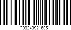 Código de barras (EAN, GTIN, SKU, ISBN): '7892409216051'