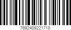 Código de barras (EAN, GTIN, SKU, ISBN): '7892409221710'