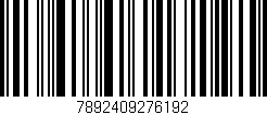 Código de barras (EAN, GTIN, SKU, ISBN): '7892409276192'