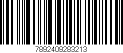 Código de barras (EAN, GTIN, SKU, ISBN): '7892409283213'