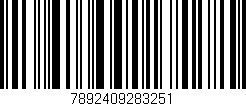 Código de barras (EAN, GTIN, SKU, ISBN): '7892409283251'