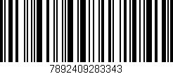 Código de barras (EAN, GTIN, SKU, ISBN): '7892409283343'
