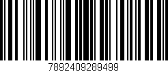Código de barras (EAN, GTIN, SKU, ISBN): '7892409289499'