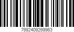 Código de barras (EAN, GTIN, SKU, ISBN): '7892409289963'