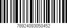 Código de barras (EAN, GTIN, SKU, ISBN): '78924093050452'