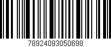 Código de barras (EAN, GTIN, SKU, ISBN): '78924093050698'