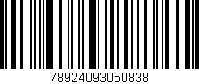 Código de barras (EAN, GTIN, SKU, ISBN): '78924093050838'