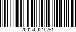 Código de barras (EAN, GTIN, SKU, ISBN): '7892409310261'