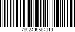 Código de barras (EAN, GTIN, SKU, ISBN): '7892409584013'