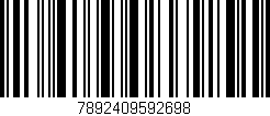 Código de barras (EAN, GTIN, SKU, ISBN): '7892409592698'