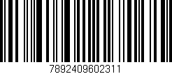 Código de barras (EAN, GTIN, SKU, ISBN): '7892409602311'