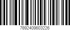 Código de barras (EAN, GTIN, SKU, ISBN): '7892409603226'