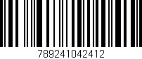 Código de barras (EAN, GTIN, SKU, ISBN): '789241042412'