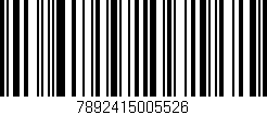 Código de barras (EAN, GTIN, SKU, ISBN): '7892415005526'