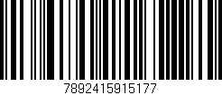 Código de barras (EAN, GTIN, SKU, ISBN): '7892415915177'