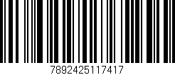 Código de barras (EAN, GTIN, SKU, ISBN): '7892425117417'