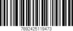 Código de barras (EAN, GTIN, SKU, ISBN): '7892425119473'