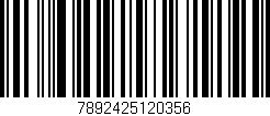 Código de barras (EAN, GTIN, SKU, ISBN): '7892425120356'
