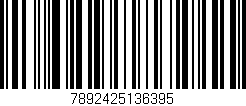 Código de barras (EAN, GTIN, SKU, ISBN): '7892425136395'