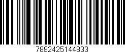 Código de barras (EAN, GTIN, SKU, ISBN): '7892425144833'
