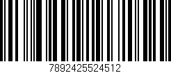 Código de barras (EAN, GTIN, SKU, ISBN): '7892425524512'