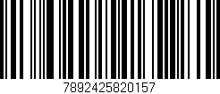 Código de barras (EAN, GTIN, SKU, ISBN): '7892425820157'