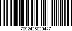 Código de barras (EAN, GTIN, SKU, ISBN): '7892425820447'
