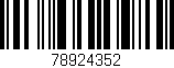 Código de barras (EAN, GTIN, SKU, ISBN): '78924352'