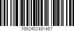 Código de barras (EAN, GTIN, SKU, ISBN): '7892452491467'